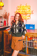 MSB Argyle針織開衫