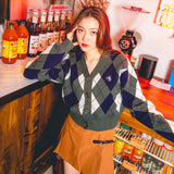 MSB Argyle針織開衫