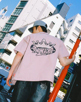 國王徽標開放式衣領襯衫