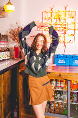 MSB Argyle針織開衫