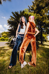 Butterfly Velor Flare pants