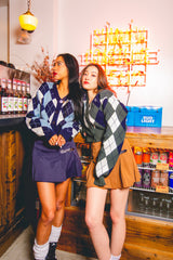 MSB Argyle針織開衫