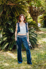 Butterfly Velor Flare pants