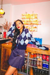 MSB Argyle針織開衫