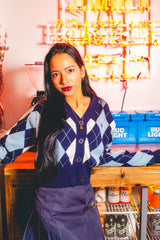 MSB Argyle針織開衫