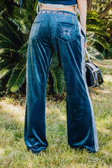Butterfly Velor Flare pants