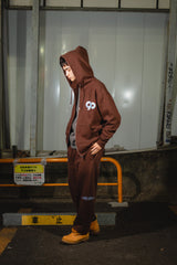 9090徽標拉鍊連帽衫