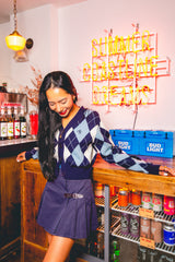 MSB Argyle針織開衫