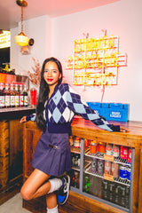 MSB Argyle針織開衫