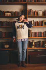 Msbe Logo Raglan Knit Pullover