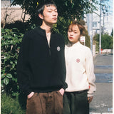 "N"로고 반 지퍼 니트