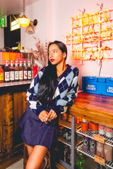 MSB Argyle針織開衫