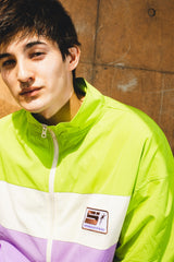 pale color blocked nylon jacket