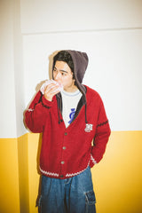 "N" Logo Stitch Cardigan