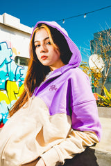 兩個音調拉式連帽衫