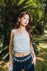 NOPE GIRL SIDE RIBBON TOPS