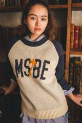 Msbe Logo Raglan Knit Pullover