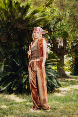 Butterfly Velor Flare pants