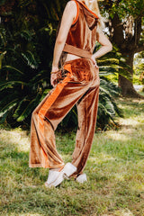 Butterfly Velor Flare pants