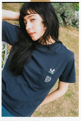 MSB花徽標口袋T卹