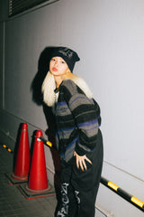 BORDER KNIT CARDIGAN