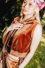 蝴蝶絲絨連帽衫