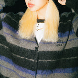 BORDER KNIT CARDIGAN