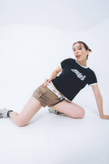 Nope girl Sporty ringer t-shirt