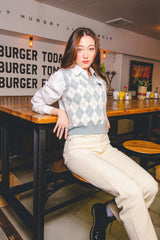 MSB Argyle Knit Vest