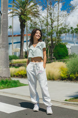 My Sugar Babe Club Front Button Crop Top