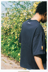 MSB 자수 꽃 로고 티