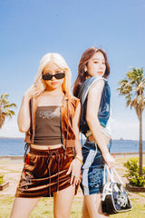 NOPE GIRL SIDE RIBBON TOPS