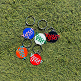 Universal logo circle keychain