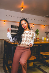 MSB Argyle Knit Vest