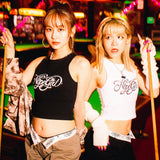 不,女孩美國袖上衣