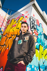 MSB舊英語補丁最大重量連帽衫