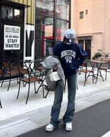 RUSSELL✖HTH collabo college sweat