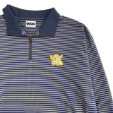 9090條紋長polo襯衫