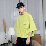 Military wrap pocket drawcord T-shirt 【AZR-BALLSY-22SS-AA】