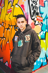 MSB舊英語補丁最大重量連帽衫