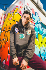 MSB舊英語補丁最大重量連帽衫