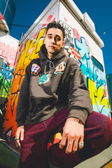 MSB舊英語補丁最大重量連帽衫