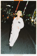 9090徽標拉鍊連帽衫