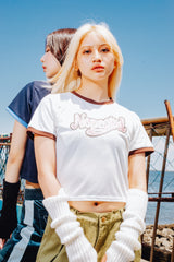 "NOPEGIRL" Signature Ringer T Shirt