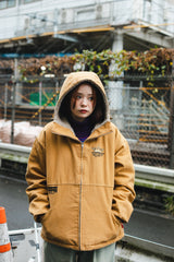 國王徽標連帽工作夾克