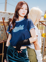 "NOPEGIRL" Signature Ringer T Shirt