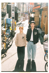 복숭아 스킨 스타디움 재킷