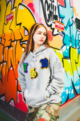 MSB舊英語補丁最大重量連帽衫