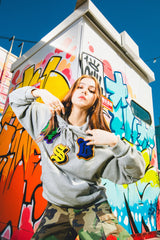 MSB舊英語補丁最大重量連帽衫