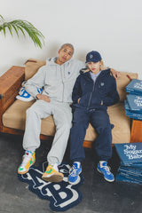 MSB徽標繡花拉鍊連帽衫